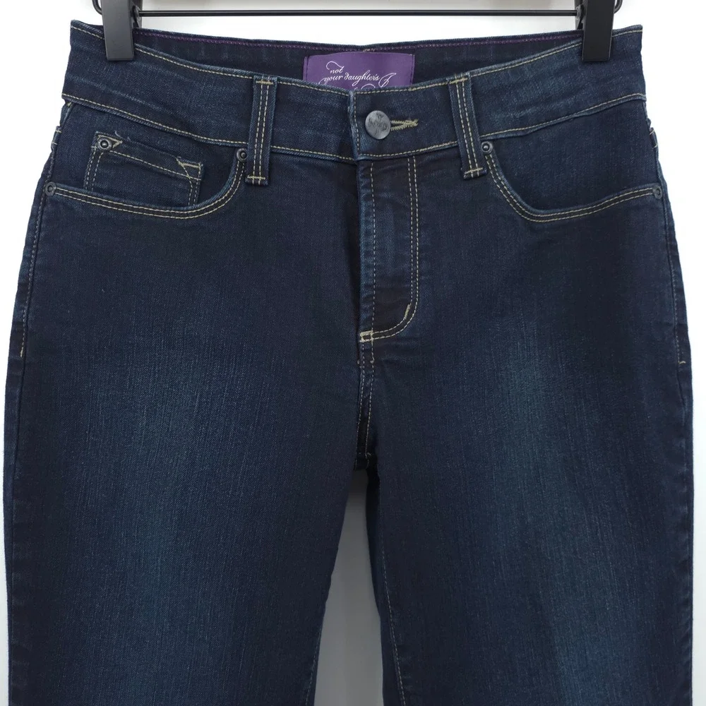 NYDJ‎ Women Jeans Bootcut Size 2 Dark Blue Lift Tuck Denim